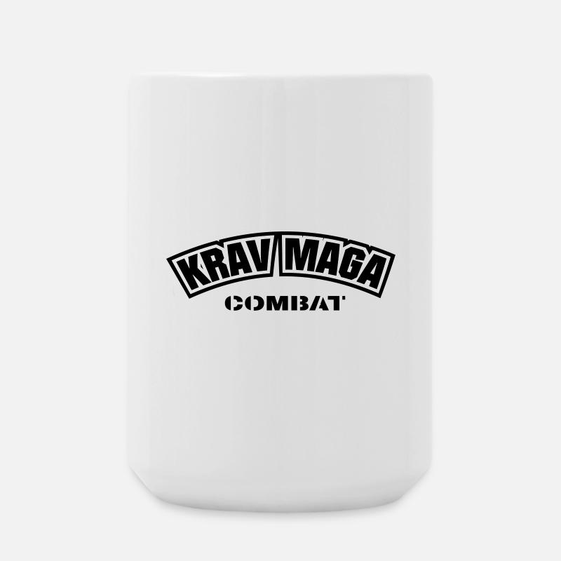KravMaga Combat - Große Tasse 440 ml - Weiß