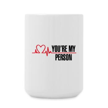 Vous êtes ma personne - Grande tasse 440 ml - blanc - Devant