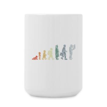 Electrician Life Cycle - Large Mug 440 ml - white - Front