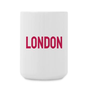 London - Große Tasse 440 ml - Weiß - Vorne