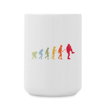 Baseball Evolution - Large Mug 440 ml - white - Front