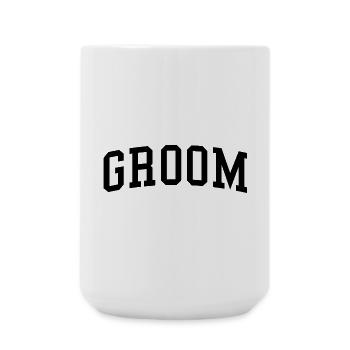 Groom Cool Matching Couple Wedding Party Marriage - Large Mug 440 ml - white - Front