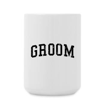 Marié Cool Assorti Couple Fête de mariage Mariage - Grande tasse 440 ml - blanc - Devant