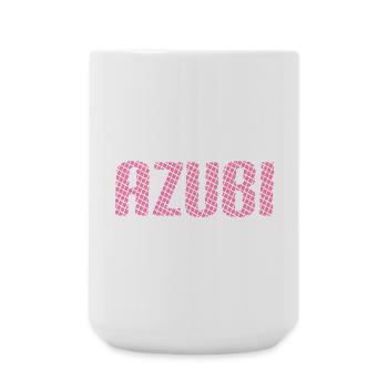 Azubi Tshirt 6 23 rosa - Große Tasse 440 ml - Weiß - Vorne