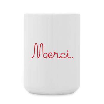 MAÎTRESSE. MERCI. MERCI MAÎTRESSE - Grande tasse 440 ml - blanc - Devant