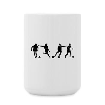 Fußballspieler Skizze - Große Tasse 440 ml - Weiß - Vorne