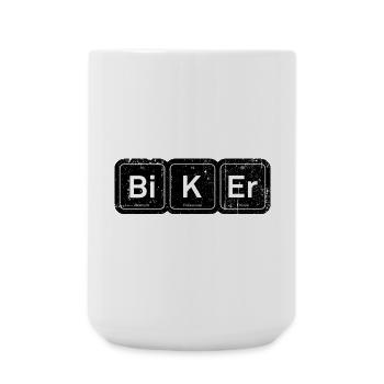 Biker Elements: Periodic Tee - Large Mug 440 ml - white - Front
