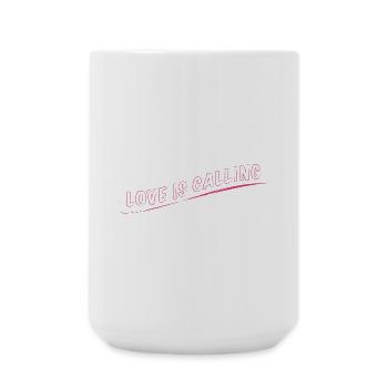 L’amour appelle - Grande tasse 440 ml - blanc - Devant