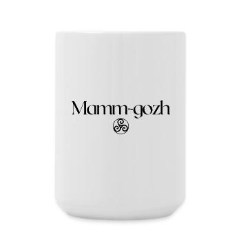 Mamm-gozh Triskell Fête Grand-mère bretonne - Grande tasse 440 ml - blanc - Devant