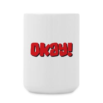 Okay - Große Tasse 440 ml - Weiß - Vorne