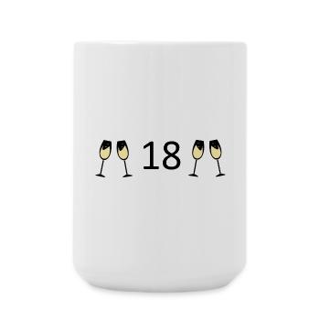 18th birthday 18 years of age - Large Mug 440 ml - white - Front