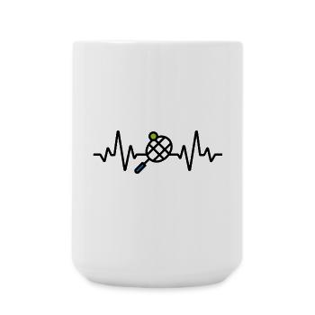 J’adore le tennis - Grande tasse 440 ml - blanc - Devant