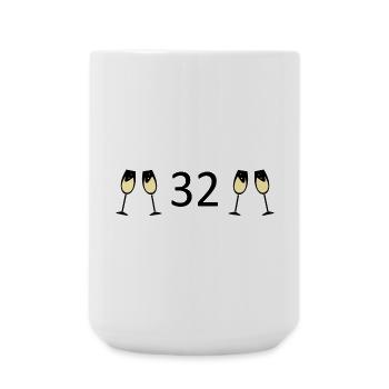 32nd Birthday 32 Years Anniversary 32 Years Zah 32 - Large Mug 440 ml - white - Front