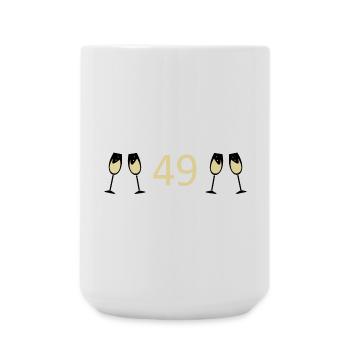 49th Birthday 49 Years Anniversary 49 Years Number 49 - Large Mug 440 ml - white - Front