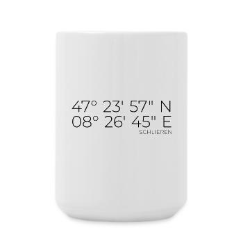 Coordinates Schlieren Zurich - Large Mug 440 ml - white - Front