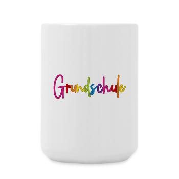 Grundschule - Große Tasse 440 ml - Weiß - Vorne