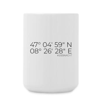 Coordinates Küssnacht Schwyz - Large Mug 440 ml - white - Front