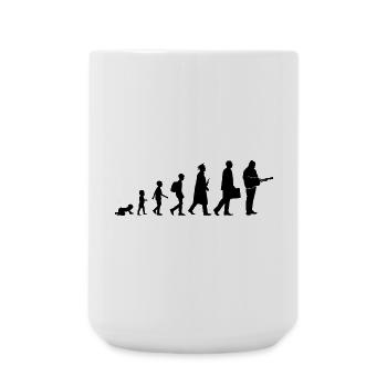 Development of the guitarist - Large Mug 440 ml - white - Front