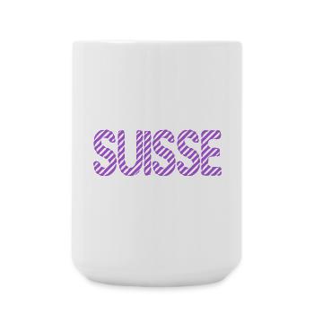 SUISSE. PAYS. GENEVE. SUISSE. HUMOUR. PAYS - Grande tasse 440 ml - blanc - Devant