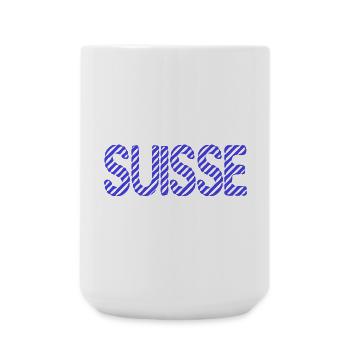 SUISSE. PAYS. GENEVE. SUISSE. HUMOUR. PAYS - Grande tasse 440 ml - blanc - Devant