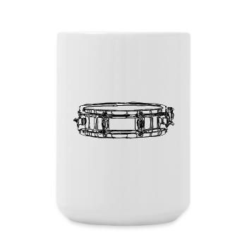 Tambour latéral - Grande tasse 440 ml - blanc - Devant