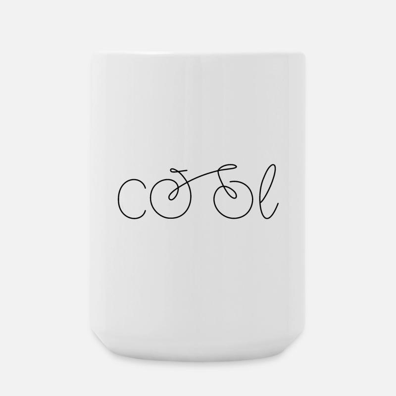 Fahrrad cool - Große Tasse 440 ml - Weiß