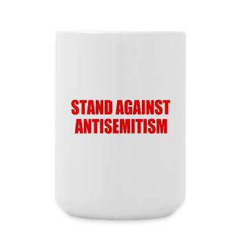 stand against antisemitism - Große Tasse 440 ml - Weiß - Vorne