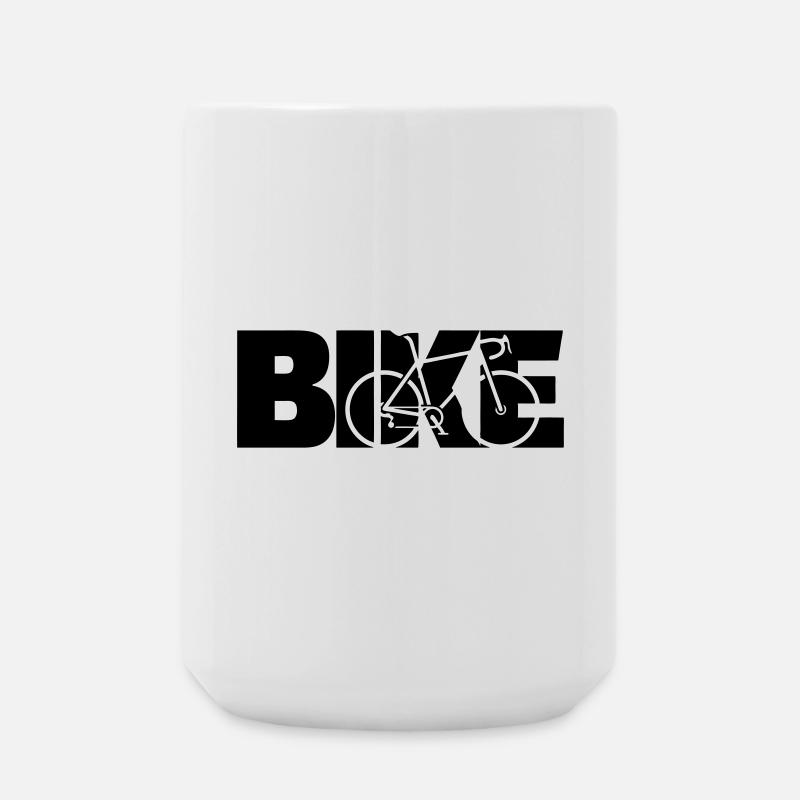 Fahrrad Rennrad - Große Tasse 440 ml - Weiß