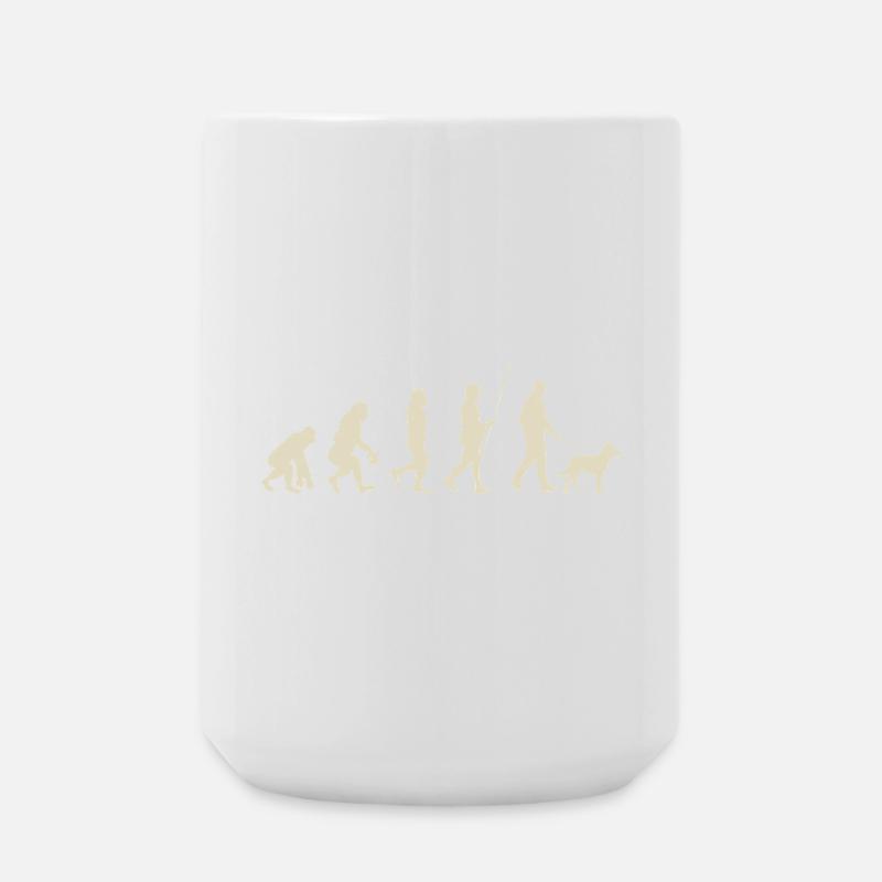 Evolution of Humanity Illustration - Large Mug 440 ml - white