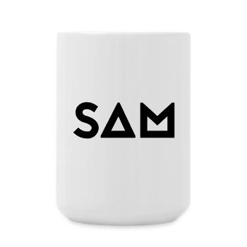 First name Samuel - Large Mug 440 ml - white - Front