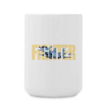 Fighter Su-30SM - Große Tasse 440 ml - Weiß - Vorne