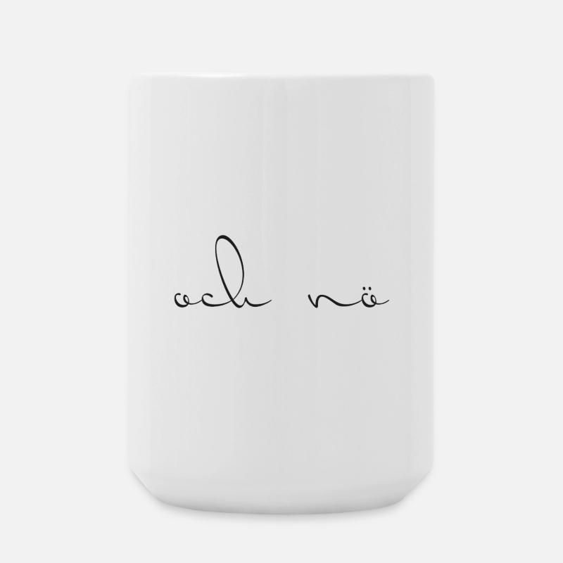 och nö - Large Mug 440 ml - white