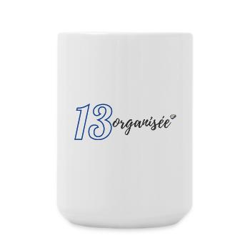 13 organisiert - Große Tasse 440 ml - Weiß - Vorne