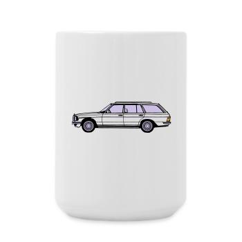MB W123 T Model Kombi ...(25) - Große Tasse 440 ml - Weiß - Vorne