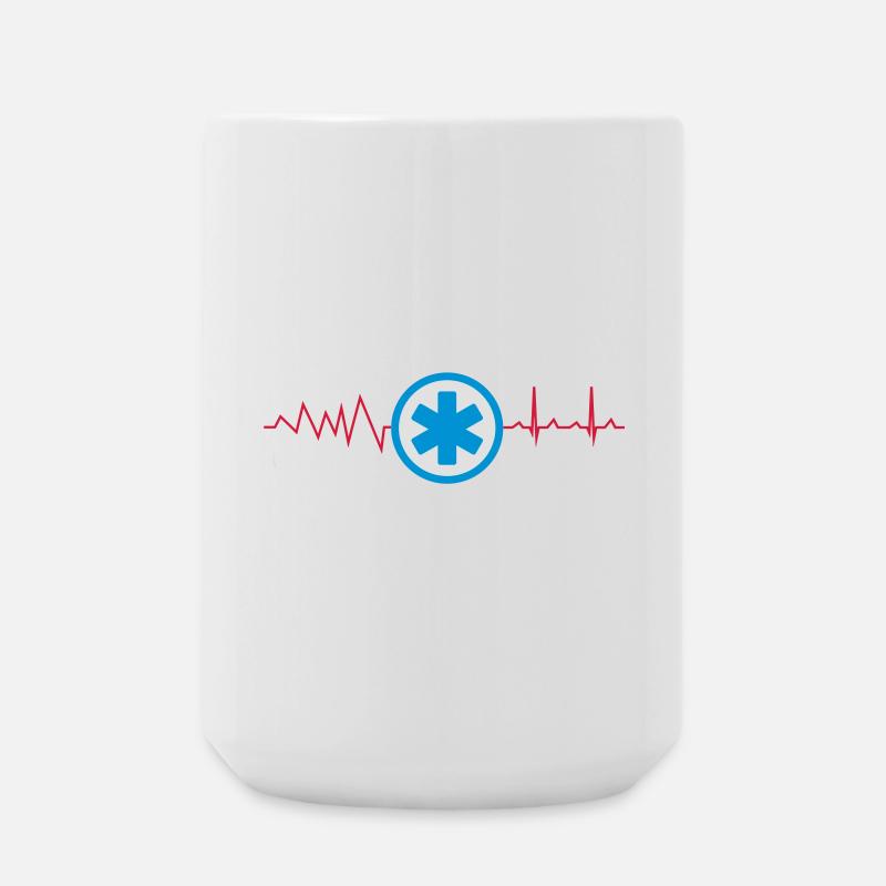Rettungsdienst Uniform Symbol - Große Tasse 440 ml - Weiß