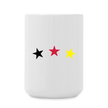 star sports, football - Large Mug 440 ml - white - Front