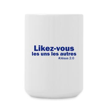 Likez-vous - Grande tasse 440 ml - blanc - Devant
