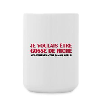 Gosse de riche - Grande tasse 440 ml - blanc - Devant