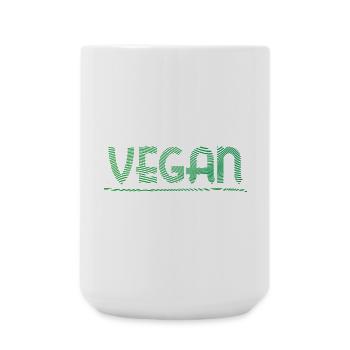 Vegan - Large Mug 440 ml - white - Front