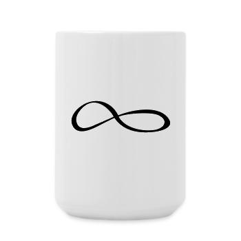 Symbole du signe d’infini - Grande tasse 440 ml - blanc - Devant