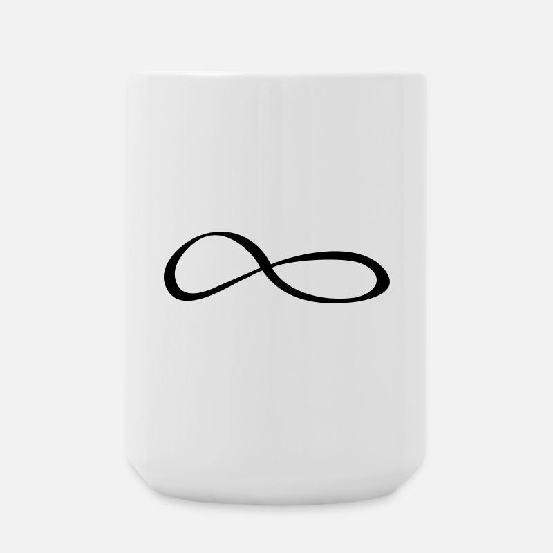 Infinity Sign Symbol - Large Mug 440 ml - white
