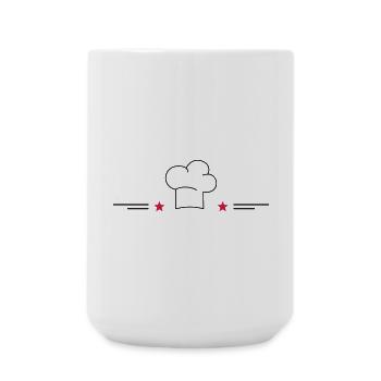 Design for cooking aprons - Large Mug 440 ml - white - Front