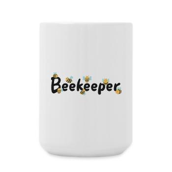 Imker Imkerin Imkerei - Große Tasse 440 ml - Weiß - Vorne
