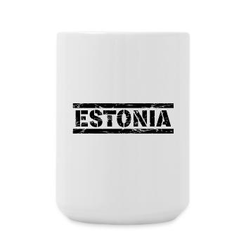 Estonia - Große Tasse 440 ml - Weiß - Vorne