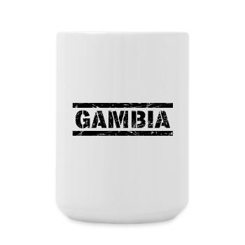 Gambia - Große Tasse 440 ml - Weiß - Vorne