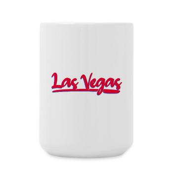 Script néon de Las Vegas - Grande tasse 440 ml - blanc - Devant