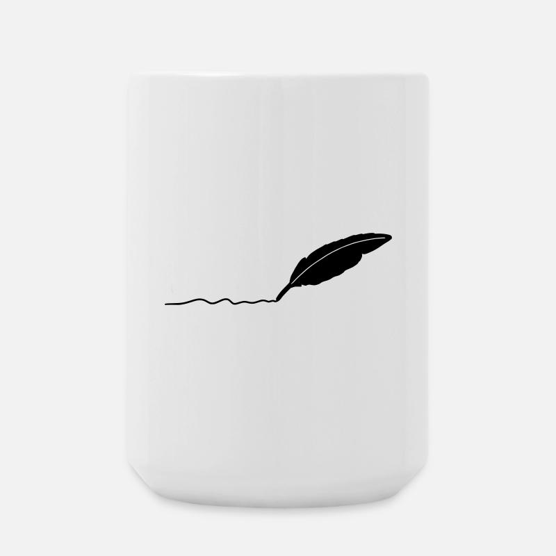 writing pen - Large Mug 440 ml - white