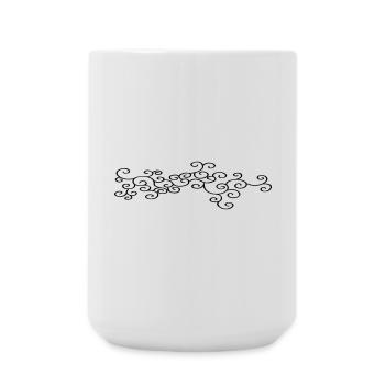 Ornament Jewelry (Vectorgraphic) - Large Mug 440 ml - white - Front