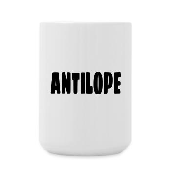 Antilope. Pour les personnes en fauteuil roulant avec humour # - Grande tasse 440 ml - blanc - Devant