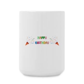 Happy Birthday Rainbow - Large Mug 440 ml - white - Front